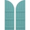Ekena Millwork Americraft 5-Board (3 Batten) Wood Joined Board-n-Batten Shutters w/ Arch Top, ARW401BQ518X77PTH, PR ARW401BQ518X77PTH - alternate 1